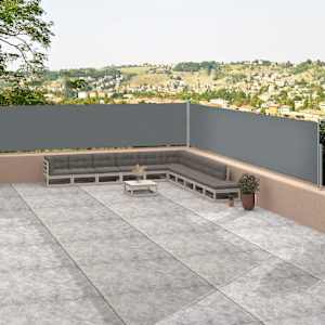 Zložljiva stranska tenda antracitna 117x1200 cm