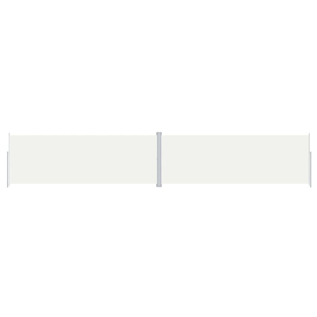 vidaXL Tuinscherm uittrekbaar 220x1200 cm crèmekleurig