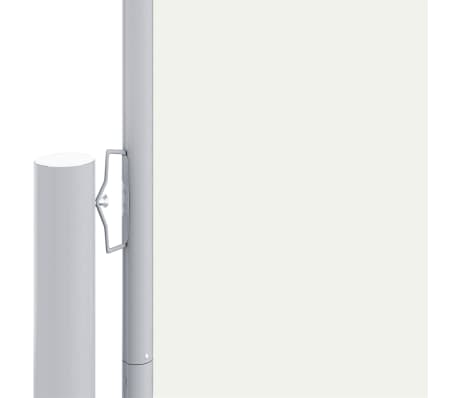 vidaXL Sis&auml;&auml;nvedett&auml;v&auml; sivumarkiisi kerma 220x1200 cm