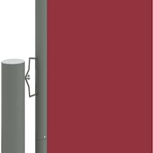 Zatahovací boční markýza červená 220 x 1 200 cm - obrázek 3