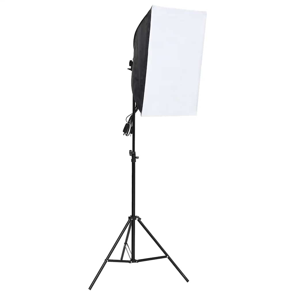 vidaXL Sada osvetlenia do fotoštúdia s pozadiami a softboxmi