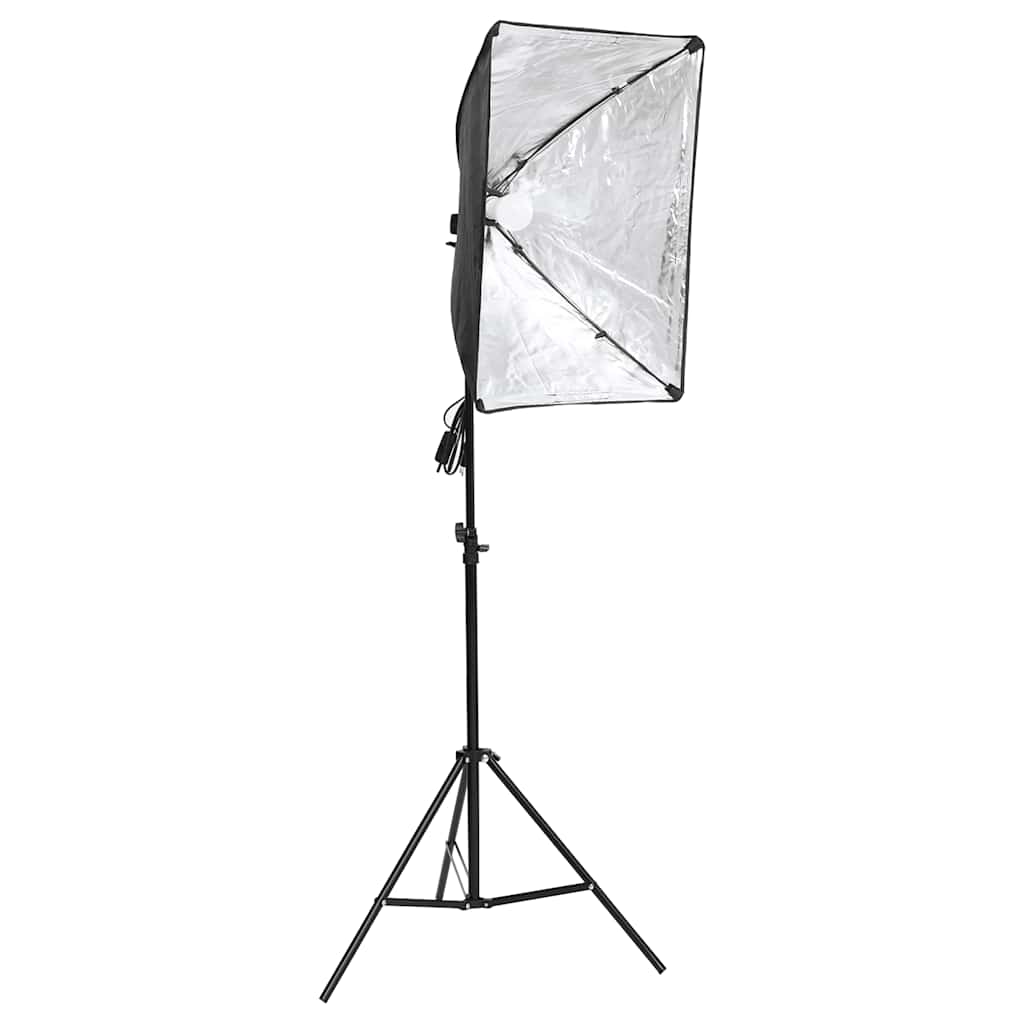 Thumbnail - vidaXL Fotostudio-Beleuchtung-Set mit Hintergründen und Softboxen