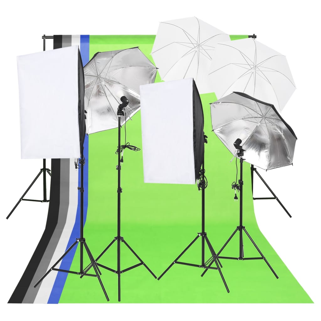 vidaXL Kit de iluminat pentru studio foto