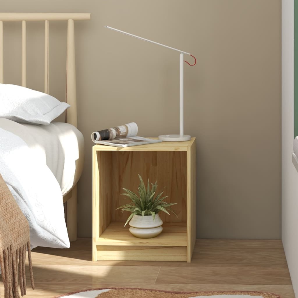 

vidaXL Nachtkastjes 2st 35,5x33,5x41,5 cm massief grenenhout