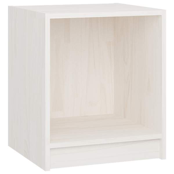 vidaXL &ouml;&ouml;kapp, valge, 35,5x33,5x41,5 cm, m&auml;nnipuit