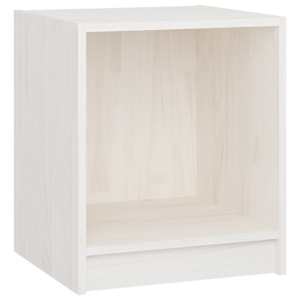 Noční stolky 2 ks bílé 35,5x33,5x41,5 cm masivní borové dřevo - obrázek 5