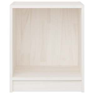 Noční stolky 2 ks bílé 35,5x33,5x41,5 cm masivní borové dřevo - obrázek 6