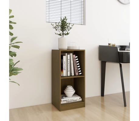 vidaXL Sidobord honungsbrun 35,5x33,5x76 cm massiv furu