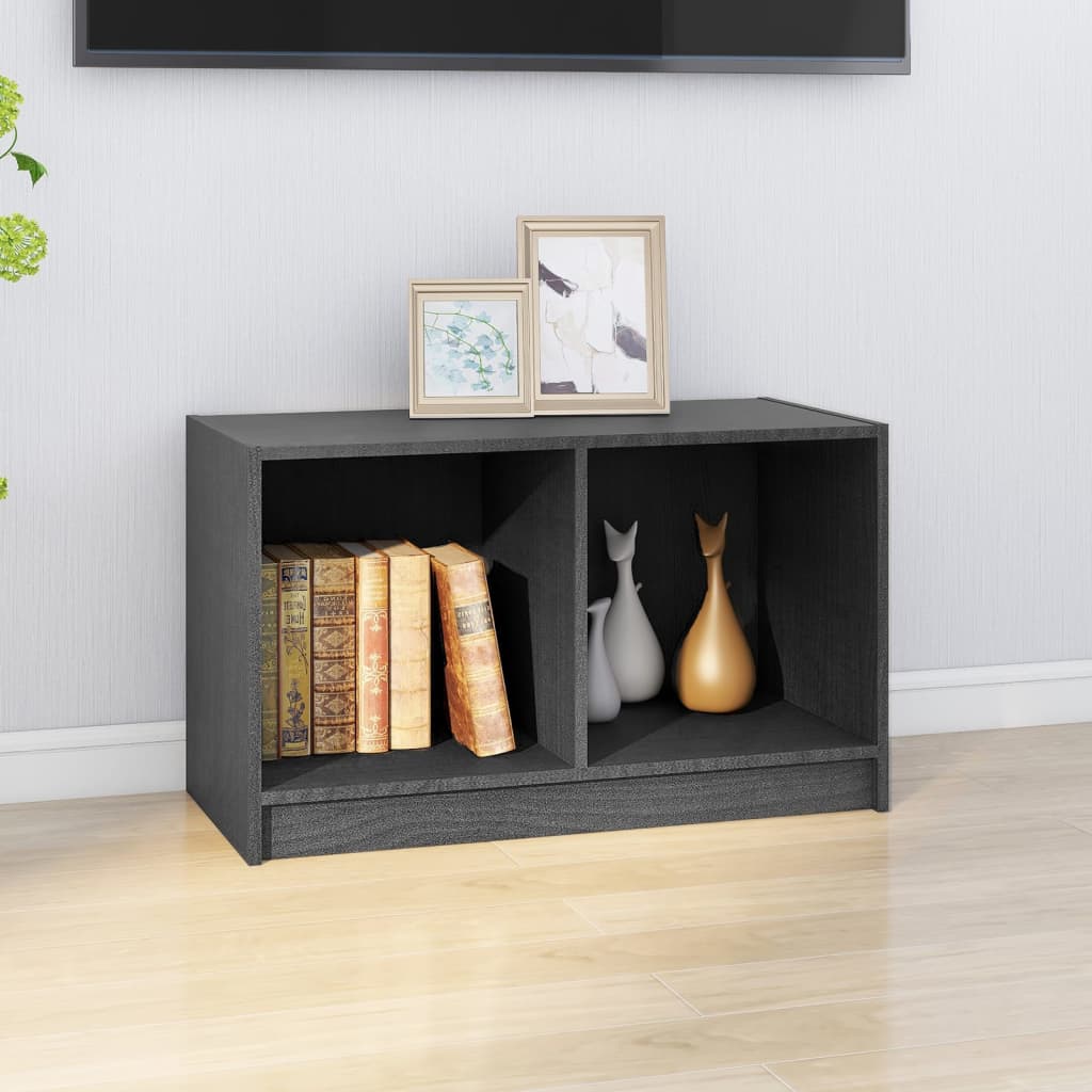 

vidaXL Tv-meubel 70x33x42 cm massief grenenhout grijs