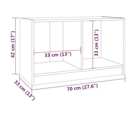 Mueble Tv Otta Madera Maciza Pino Marrón Blanco 113,5x43x57 Cm Vidaxl Con Ofertas En - 12