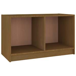 TV stolek medově hnědý 70 x 33 x 42 cm masivní borové dřevo - obrázek 2