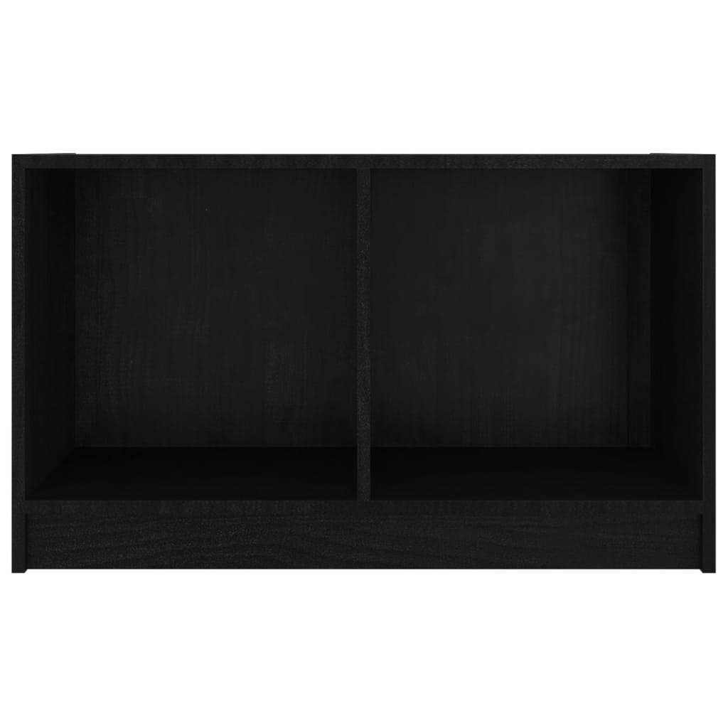 Meuble TV Noir 70x33x42 cm Bois de pin massif | meublestv.fr 6