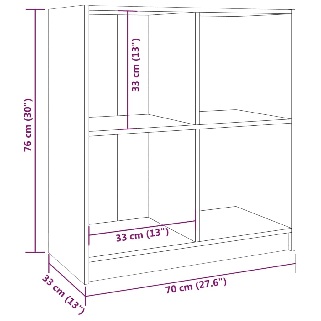 Komoda črna 70x33x76 cm trdna borovina