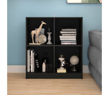 vidaXL Servantă, negru, 70x33x76 cm, lemn de pin