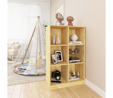 vidaXL Spintelė knygoms, 70x33x110cm, pu&scaron;ies medienos masyvas
