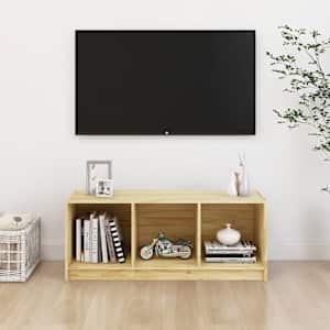 TV stolek 104 x 33 x 41 cm masivní borové dřevo - obrázek 1