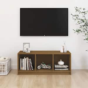 TV stolek medově hnědý 104 x 33 x 41 cm masivní borové dřevo - obrázek 3