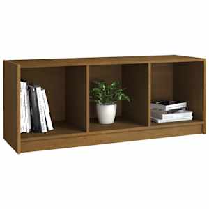 TV stolek medově hnědý 104 x 33 x 41 cm masivní borové dřevo - obrázek 4