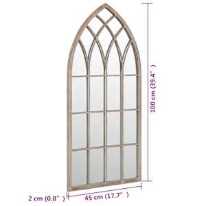 Zrcadlo pískové 100 x 45 cm železo pro použití v interiéru - obrázek 6