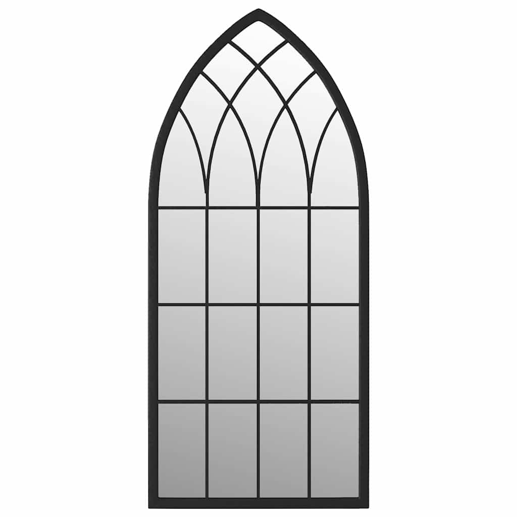 vidaXL Zrcadlo černé 100 x 45 cm železo do interiéru