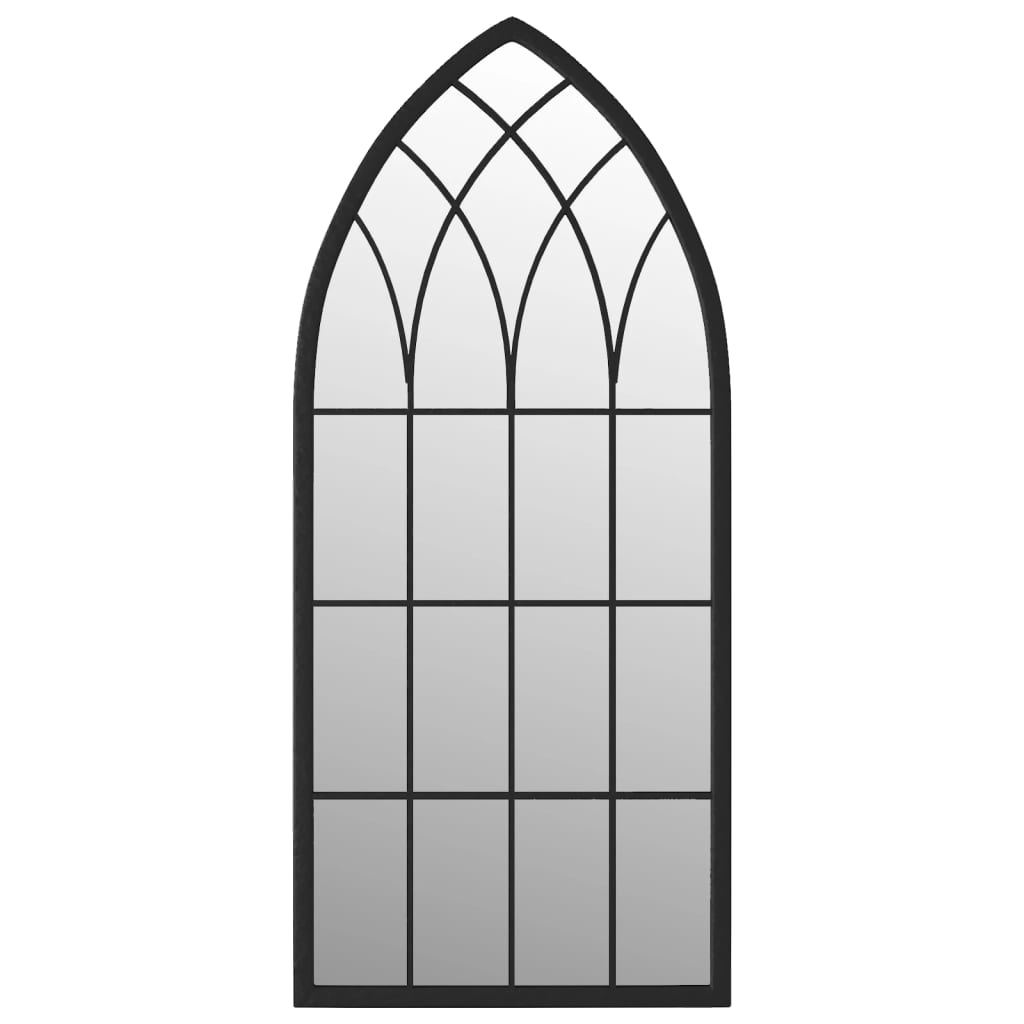 vidaXL Zrcadlo ÄŤernĂ© 70 x 30 cm Ĺľelezo do interiĂ©ru