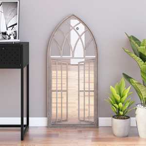 Ogledalo peščeno 100x45 cm železno za notranjo uporabo