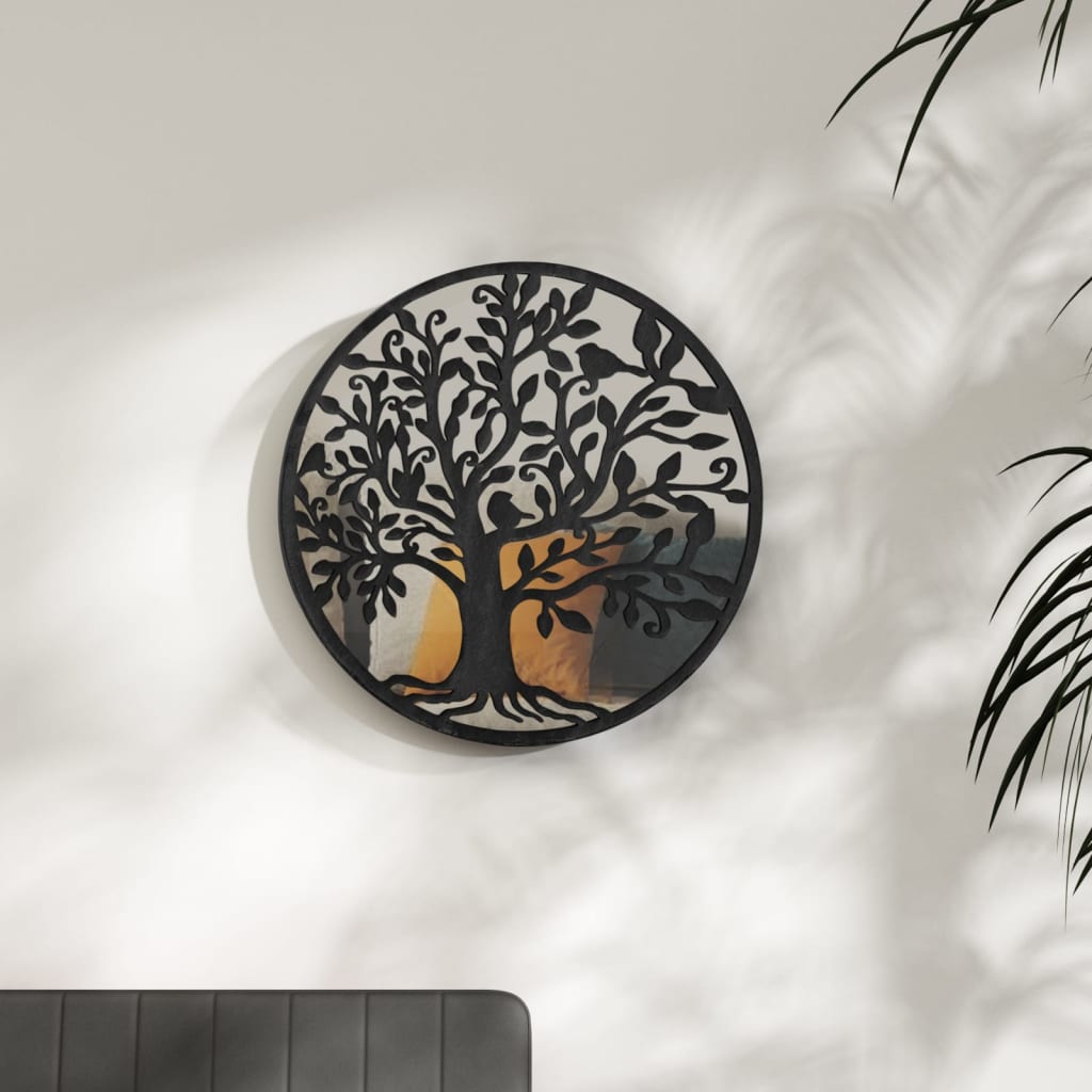 Ogledalo crno 40×2,5 cm željezno okruglo za unutarnju upotrebu Dom i vrt Naručite namještaj na deko.hr