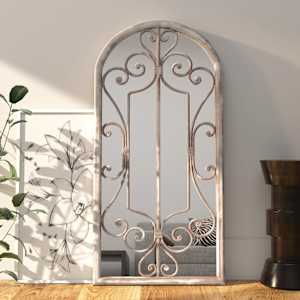 Zrcadlo pískové 100 x 45 cm železo do interiéru