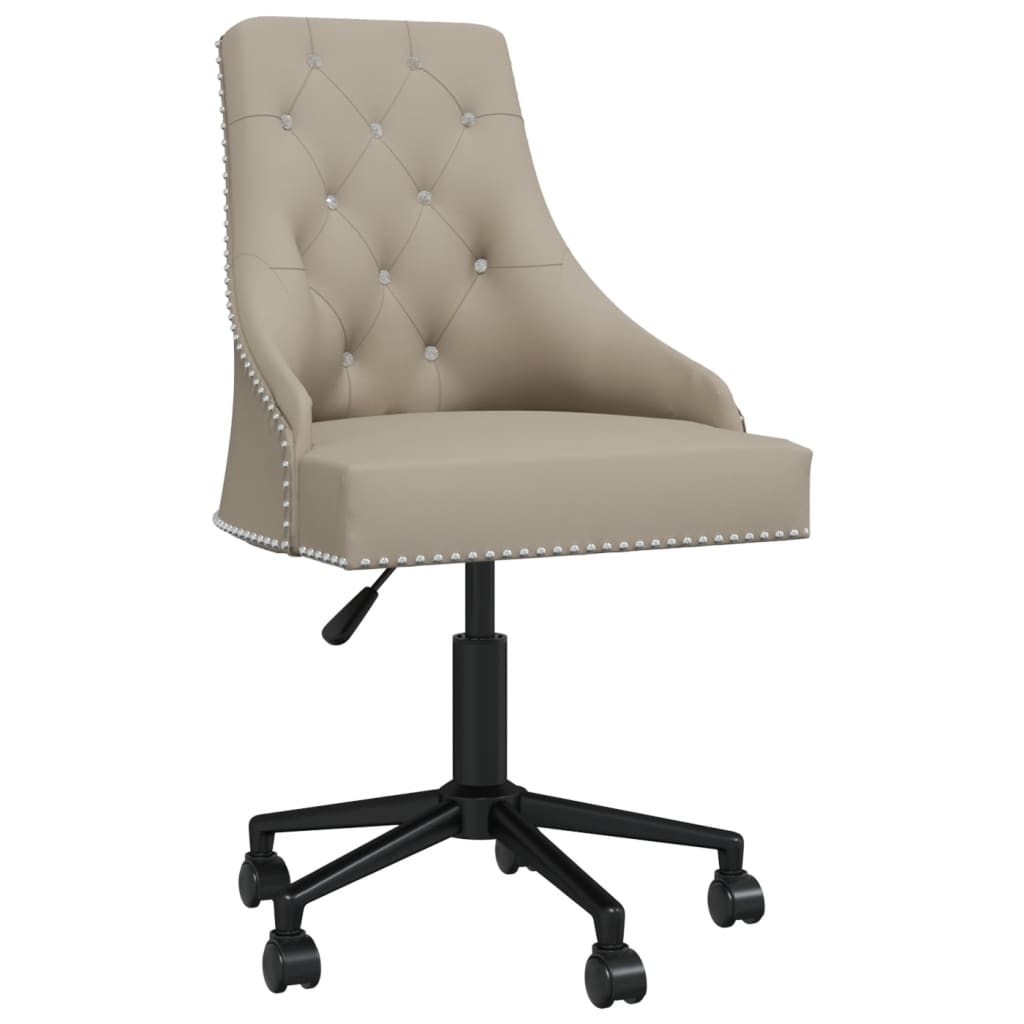 

vidaXL Eetkamerstoelen draaibaar 6 st fluweel lichtgrijs