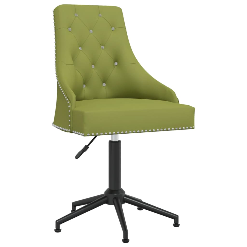 

vidaXL Eetkamerstoelen draaibaar 2 st fluweel lichtgroen