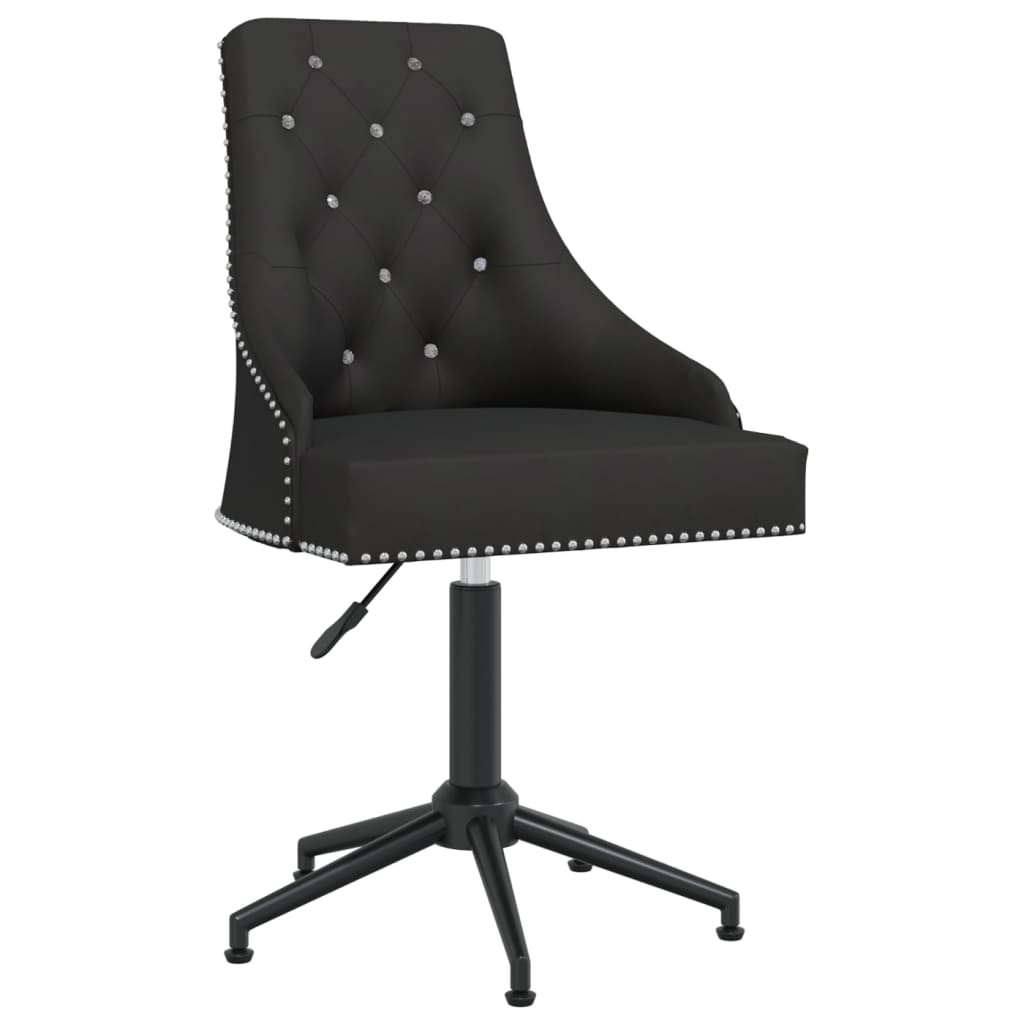 

vidaXL Eetkamerstoelen draaibaar 4 st fluweel zwart