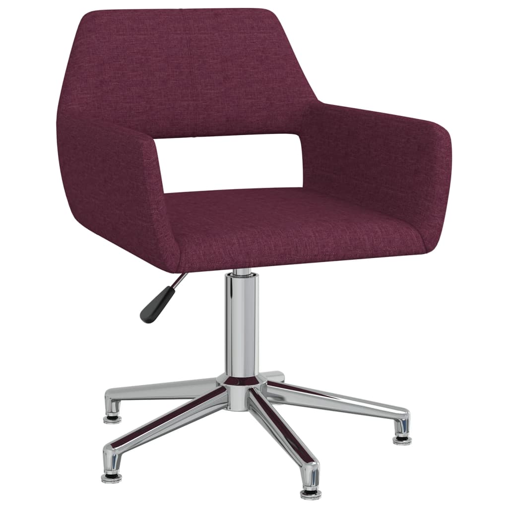 

vidaXL Eetkamerstoelen draaibaar 4 st stof paars