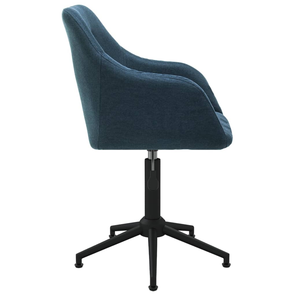 Pasukamos valgomojo kėdės, 4vnt., mėlynos spalvos, audinys | Stepinfit