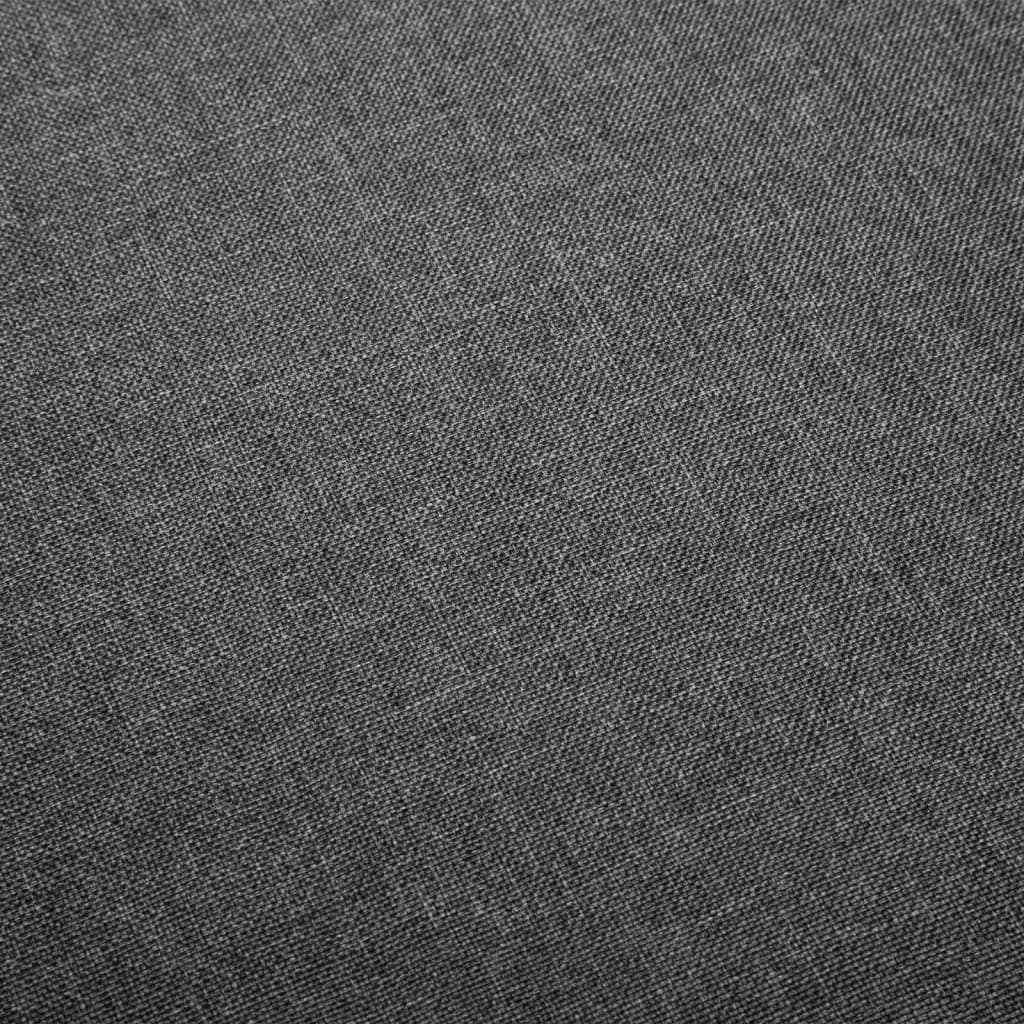 Otočné jídelní židle 6 ks světle šedé textil