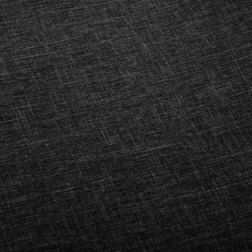 Otočná jídelní židle černá textil - obrázek 6