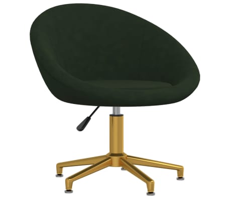 vidaXL Sillas de comedor 4 unidades terciopelo verde oscuro