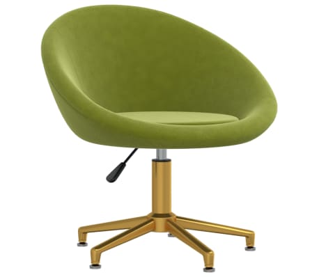 vidaXL spisebordsstole 4 stk. velour lysegrøn