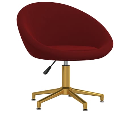 vidaXL Krzesła stołowe, 4 szt., winna czerwień, obite aksamitem