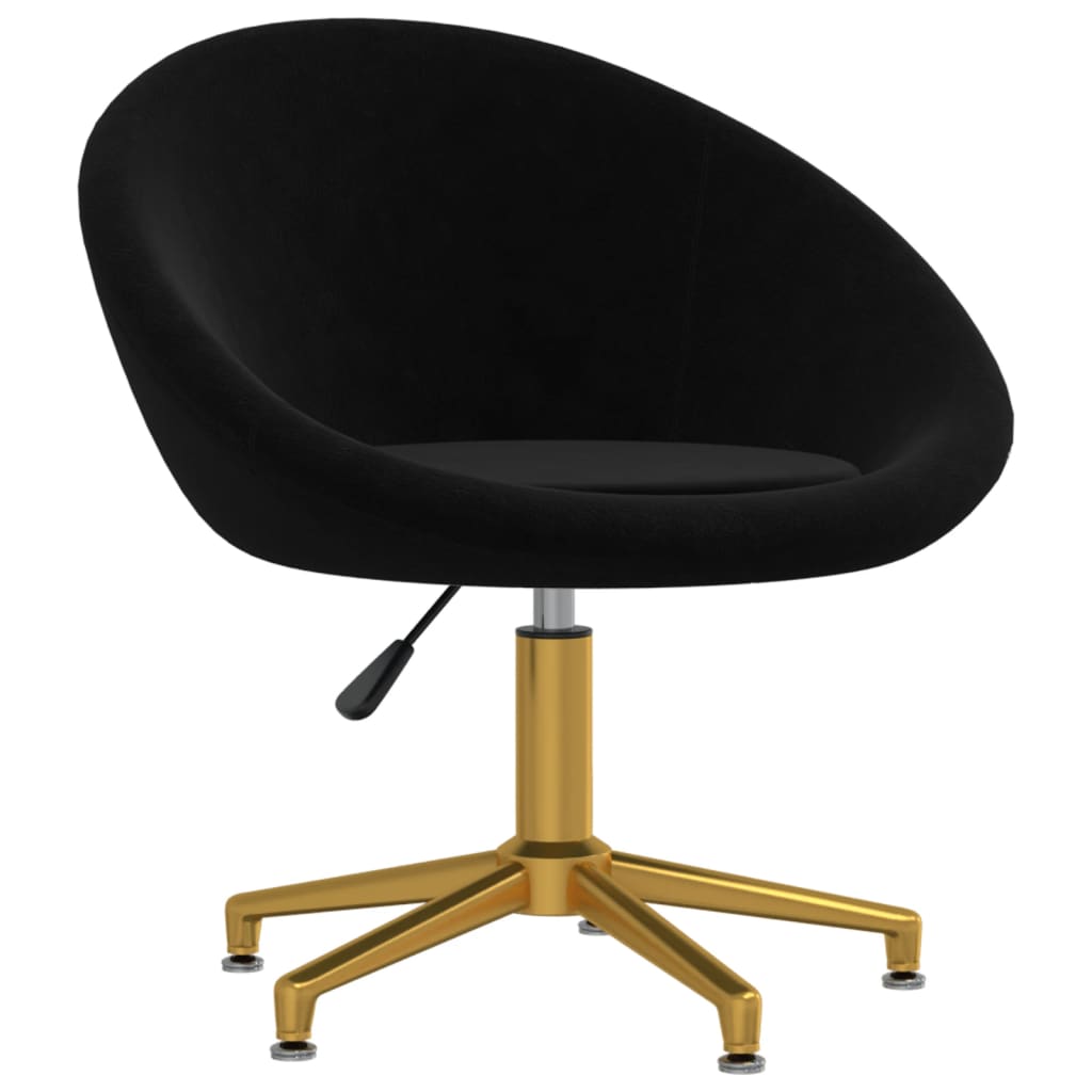 

vidaXL Eetkamerstoelen 4 st fluweel zwart