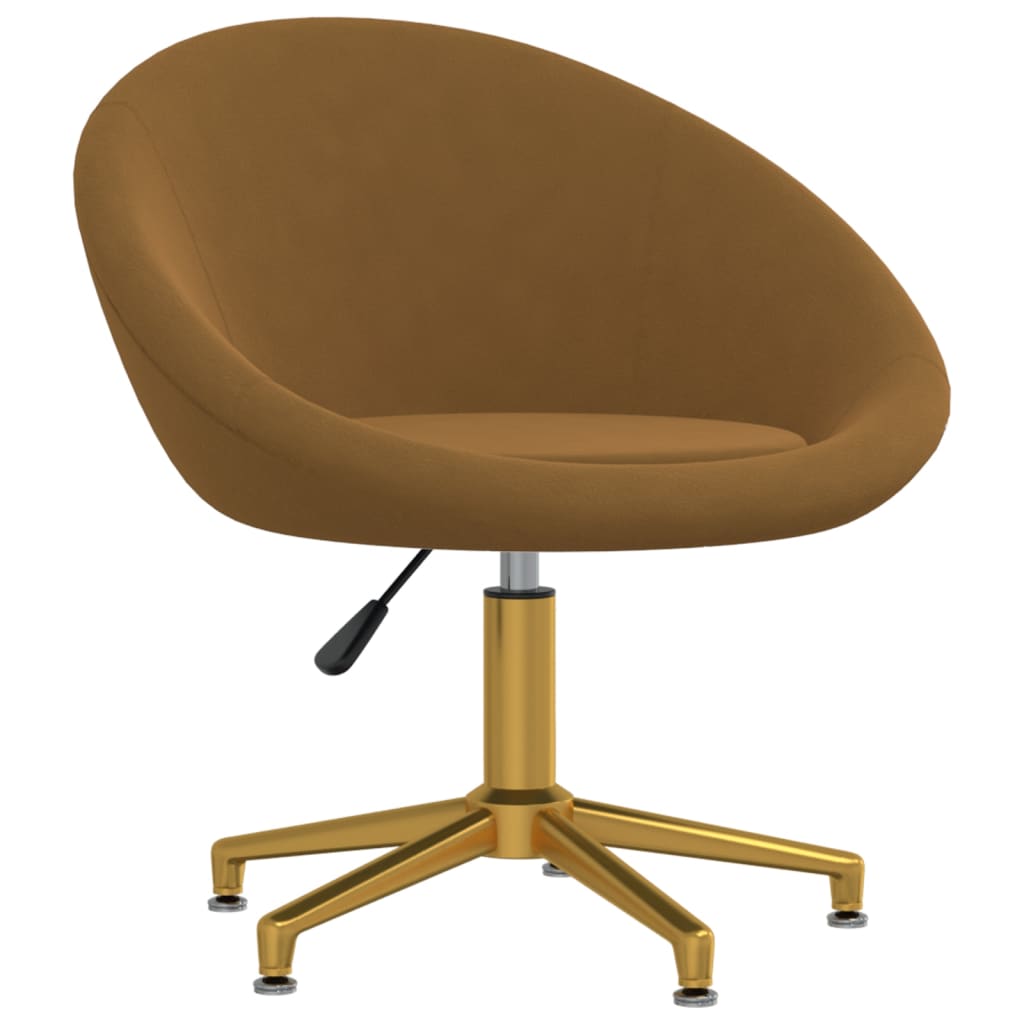 

vidaXL Eetkamerstoelen 4 st fluweel bruin