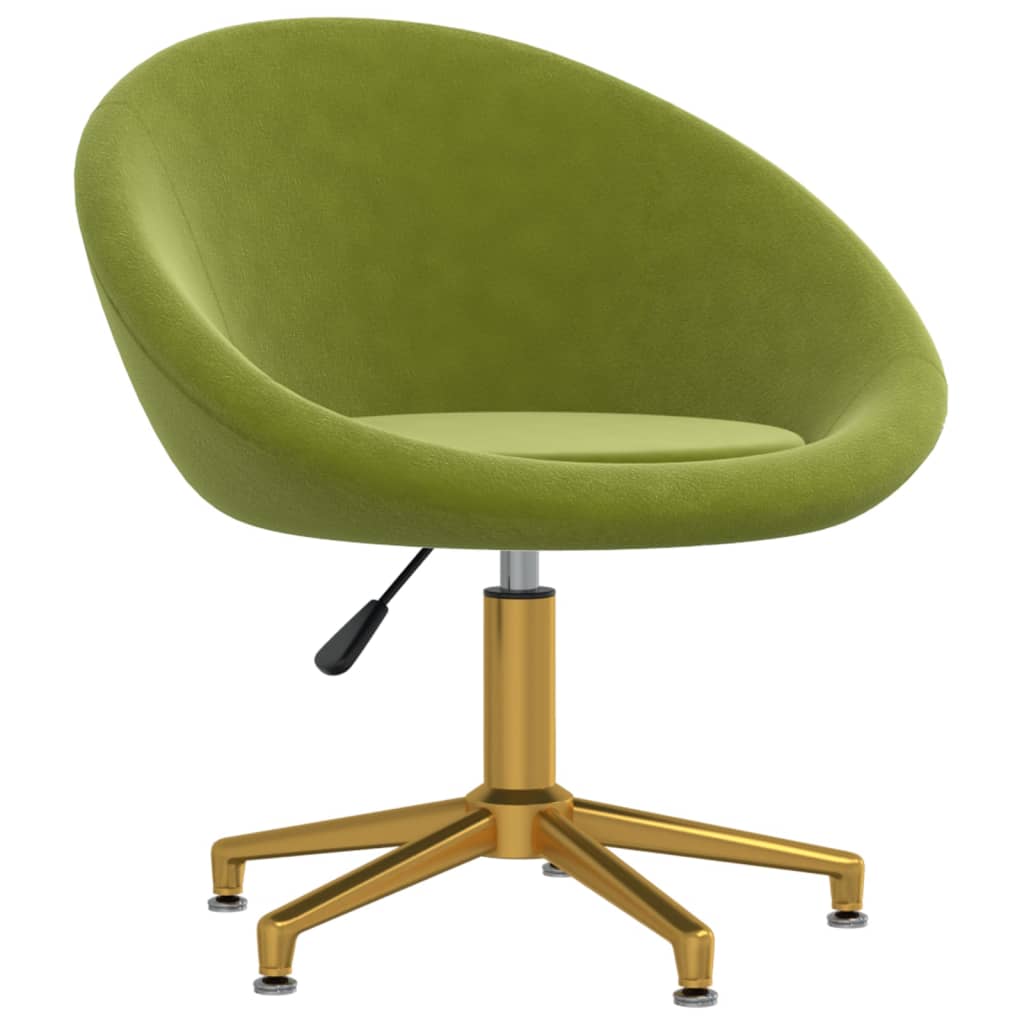 

vidaXL Eetkamerstoelen 6 st fluweel lichtgroen