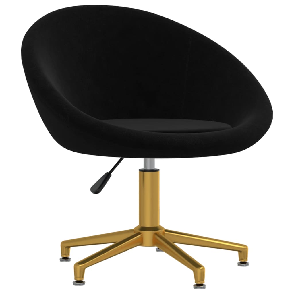 

vidaXL Eetkamerstoelen 6 st fluweel zwart