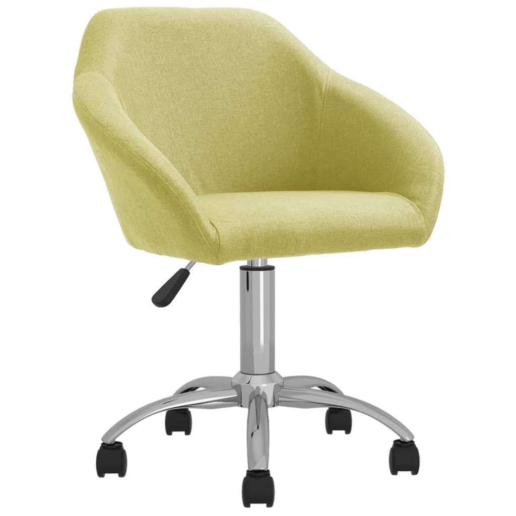 

vidaXL Eetkamerstoelen draaibaar 4 st stof groen