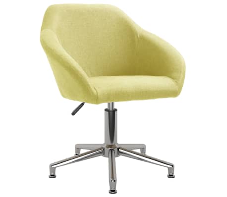 vidaXL Pasukama valgomojo kėdė, žalios spalvos, audinys (330515)