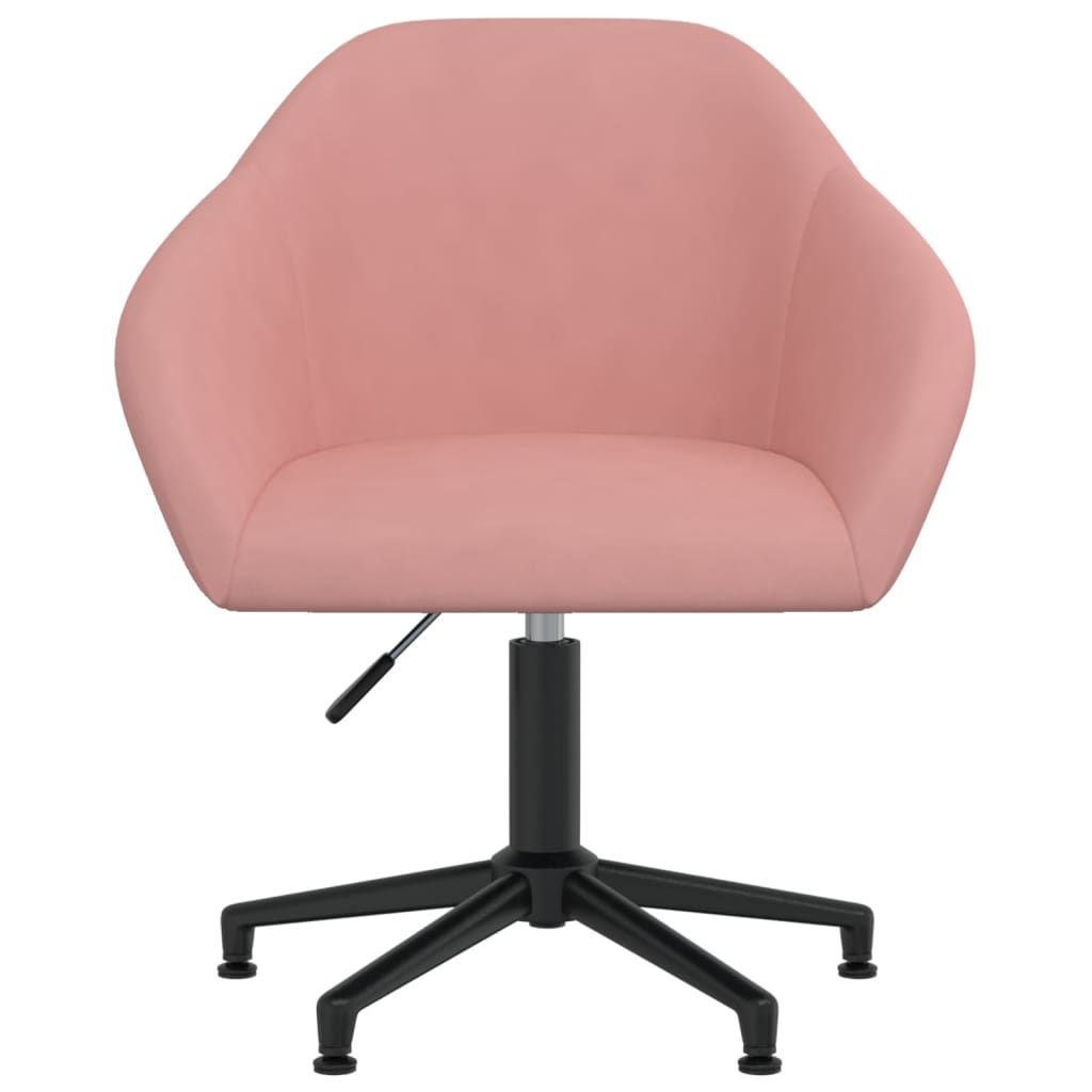 

vidaXL Kantoorstoel draaibaar fluweel roze