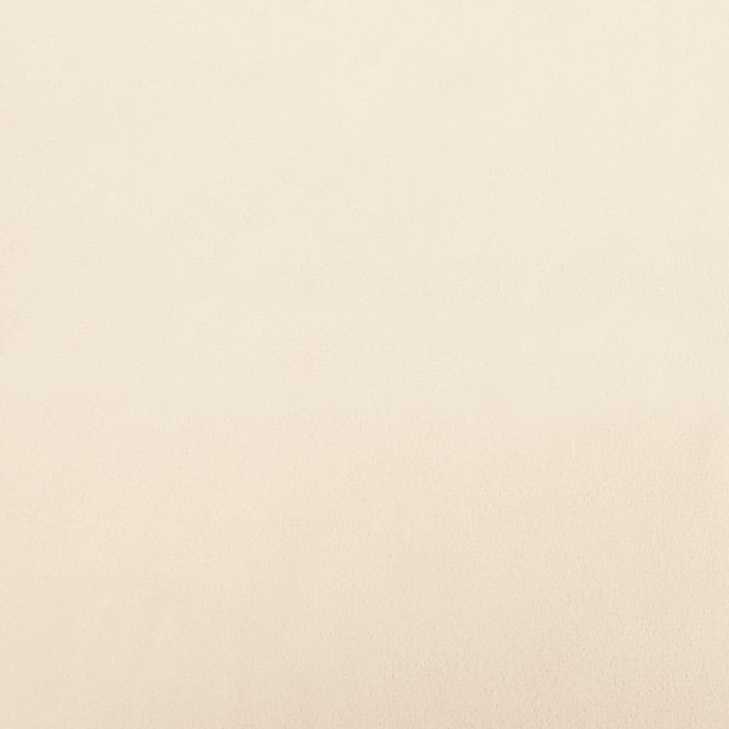 Въртящ се офис стол, кремав, кадифе