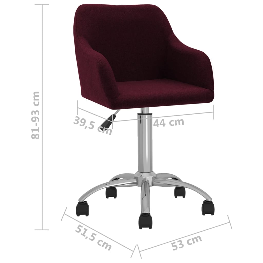 Pasukamos valgomojo kėdės, 4vnt., violetinės spalvos, audinys | Stepinfit