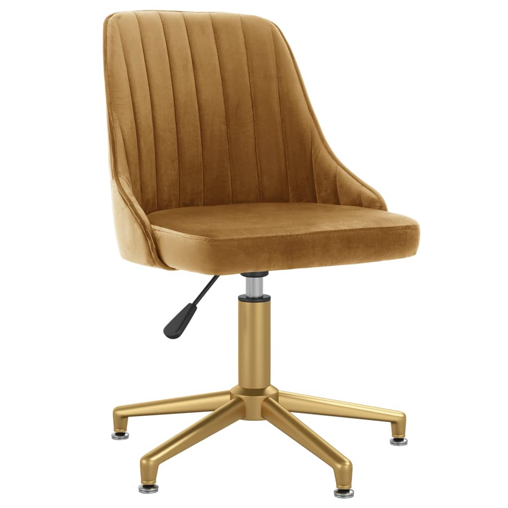 

vidaXL Eetkamerstoelen draaibaar 4 st fluweel bruin