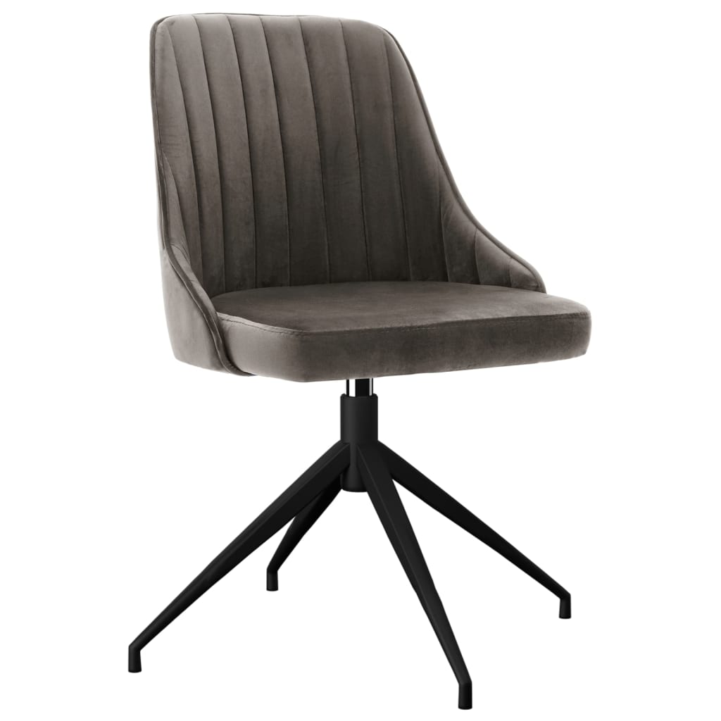 

vidaXL Eetkamerstoelen 4 st fluweel donkergrijs