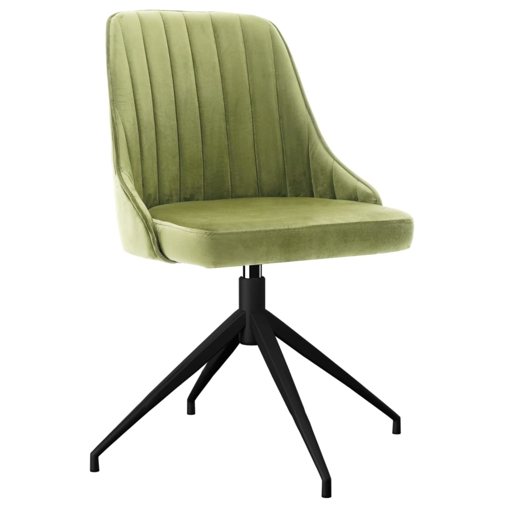 

vidaXL Eetkamerstoelen 4 st fluweel lichtgroen